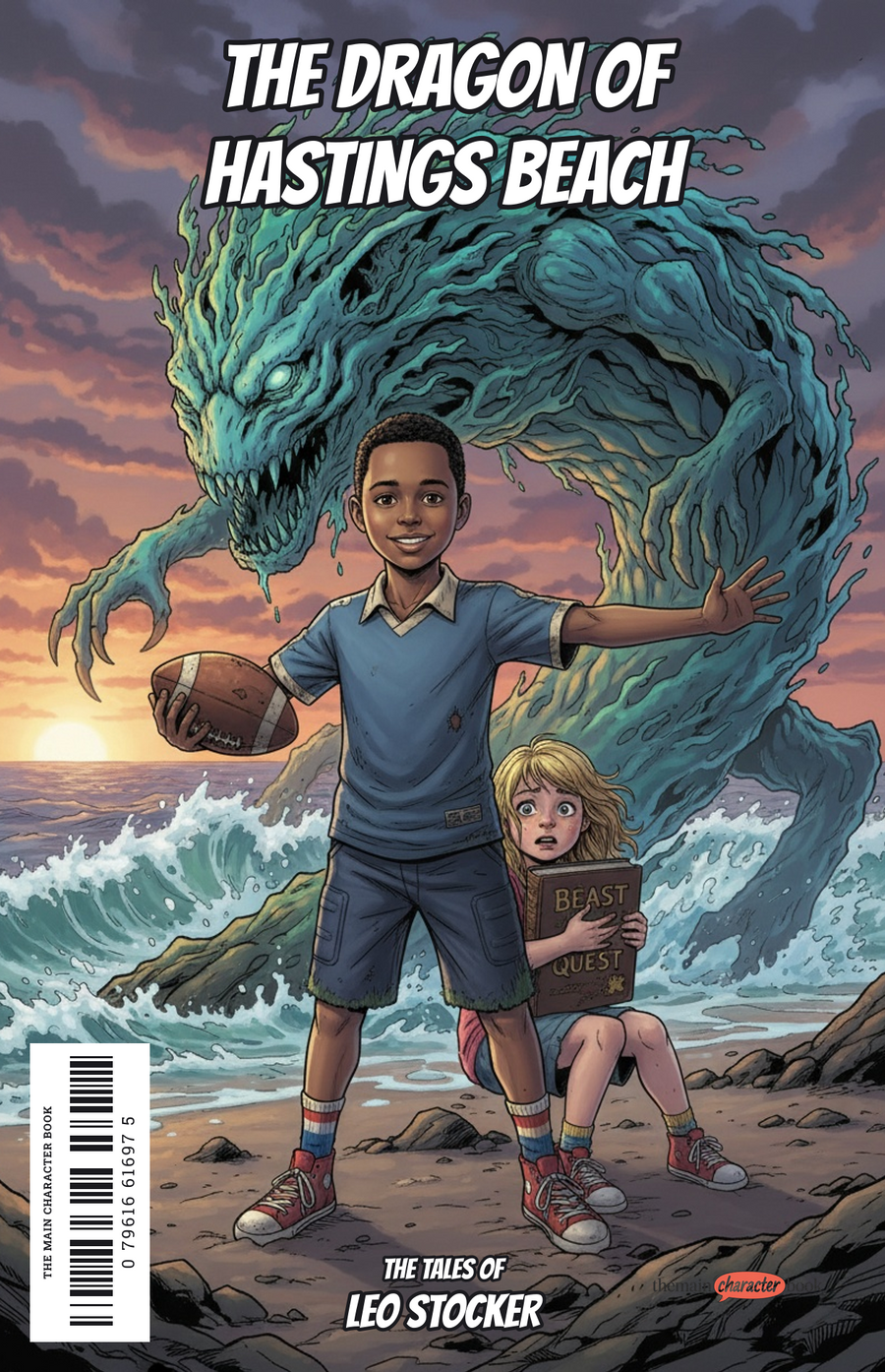 The Dragon of Hastings Beach — personalised front cover