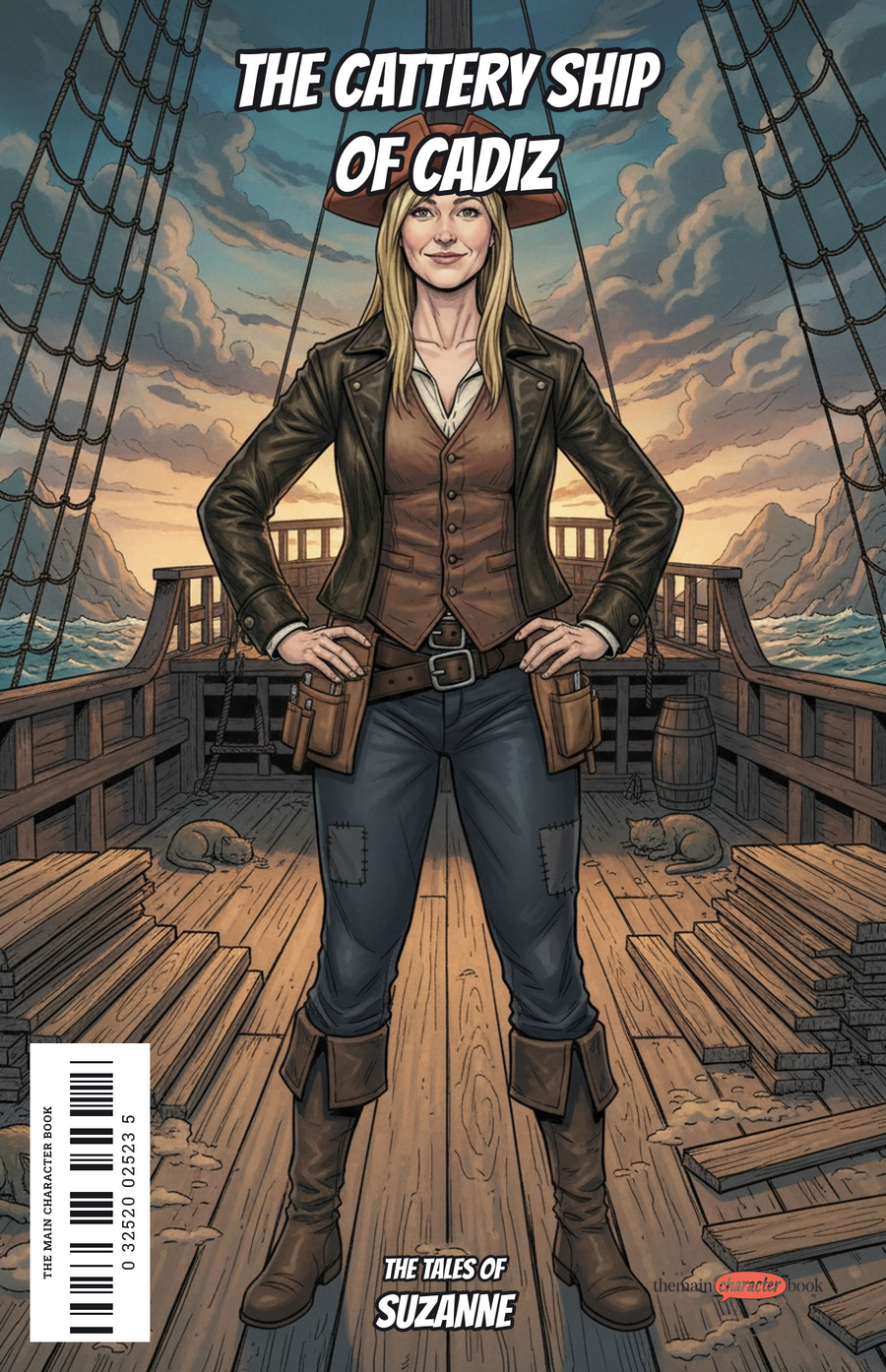 The Cattery Ship of Cadiz — personalised front cover