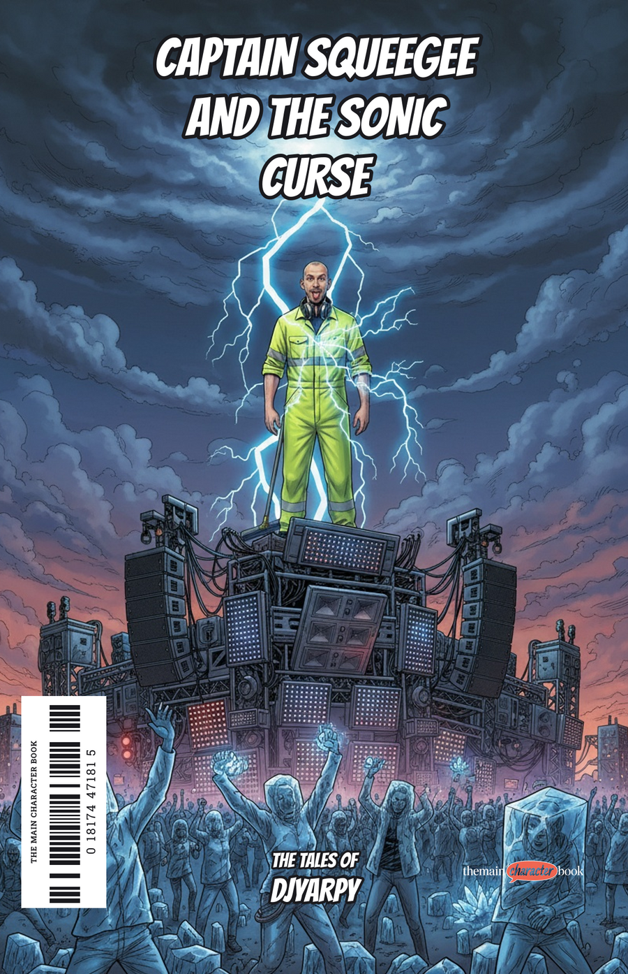 Captain Squeegee and the Sonic Curse — personalised front cover