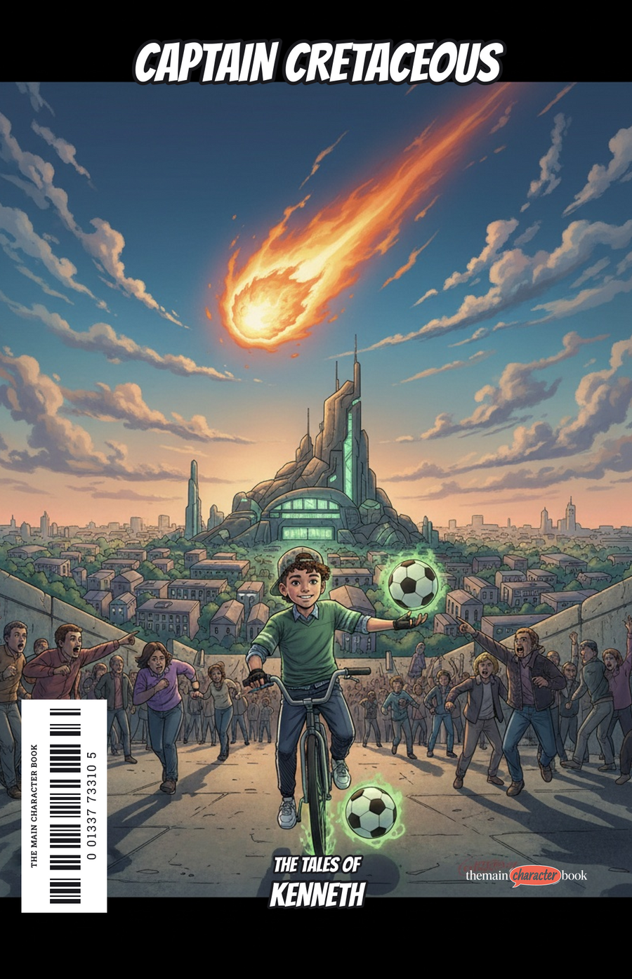 Captain Cretaceous — personalised front cover
