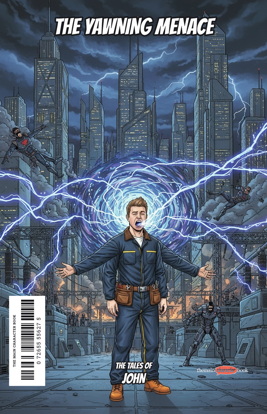 The Yawning Menace — personalised front cover