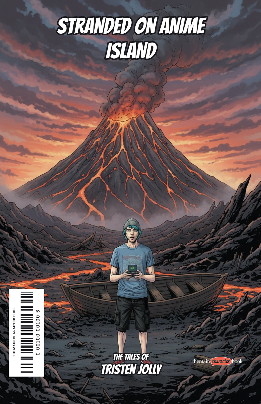 Stranded on Anime Island — personalised front cover