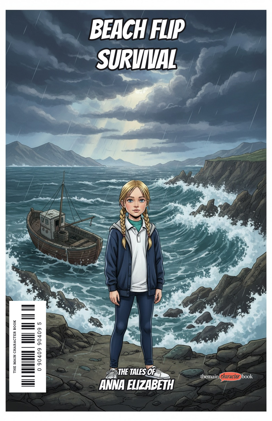 Beach Flip Survival — personalised front cover