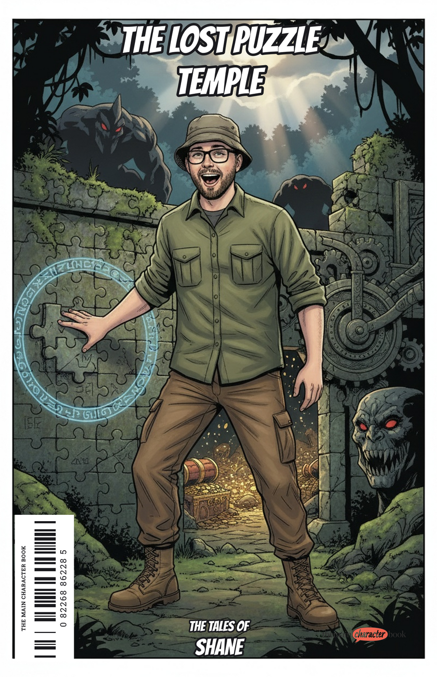 The Lost Puzzle Temple — personalised front cover