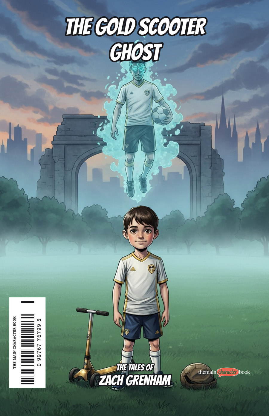 The Gold Scooter Ghost — personalised front cover