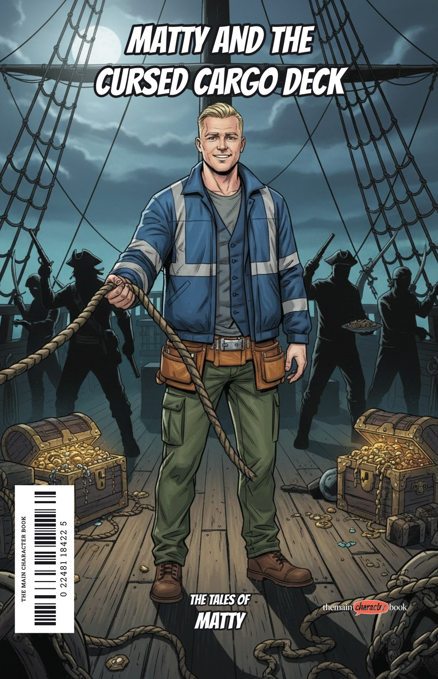 Matty and the Cursed Cargo Deck — personalised front cover