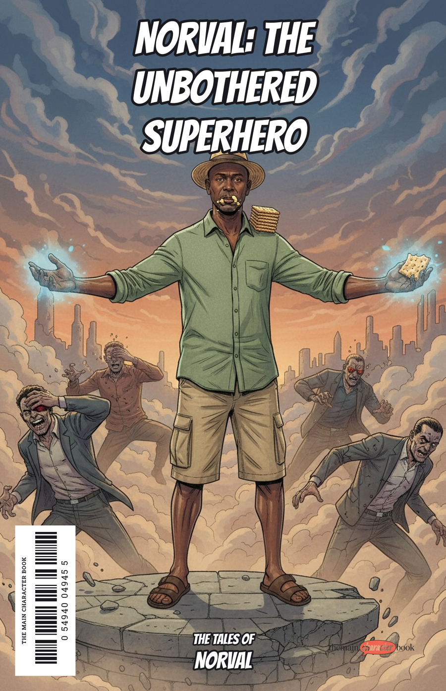 Norval: The Unbothered Superhero — personalised front cover