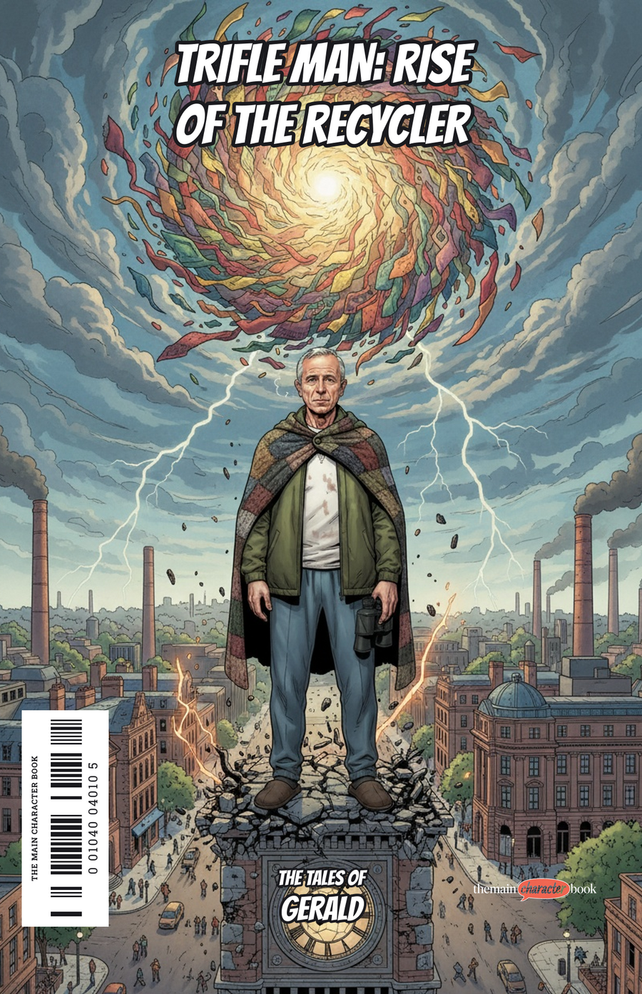Trifle Man: Rise of the Recycler — personalised front cover