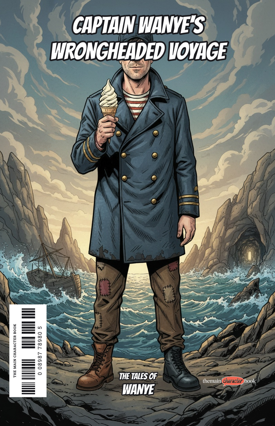 Captain Wanye's Wrongheaded Voyage — personalised front cover
