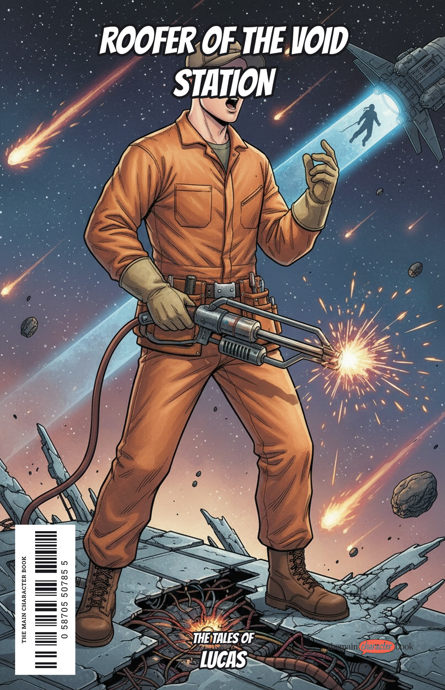 Roofer of the Void Station — personalised front cover