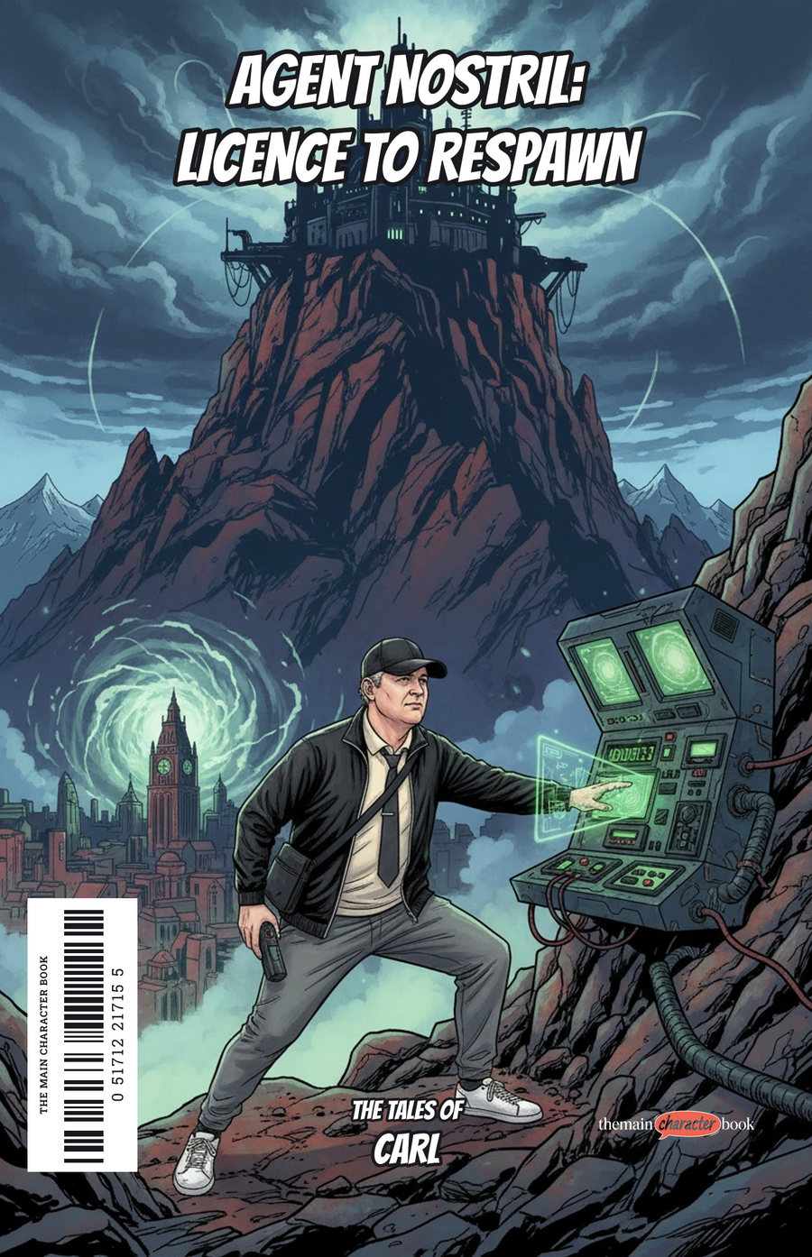 Agent Nostril: Licence to Respawn — personalised front cover
