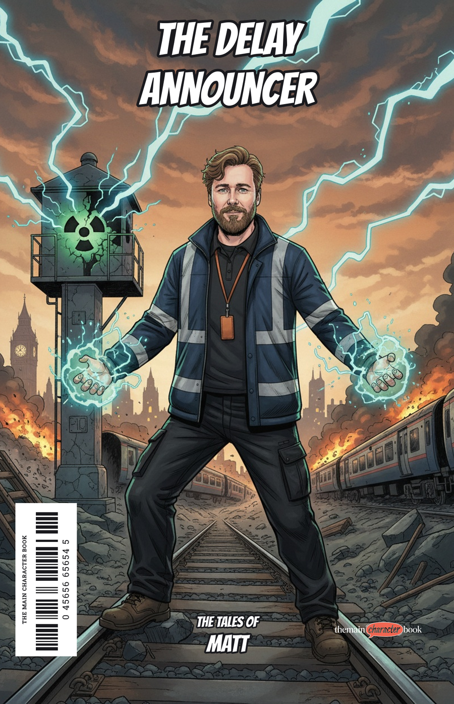 The Delay Announcer — personalised front cover