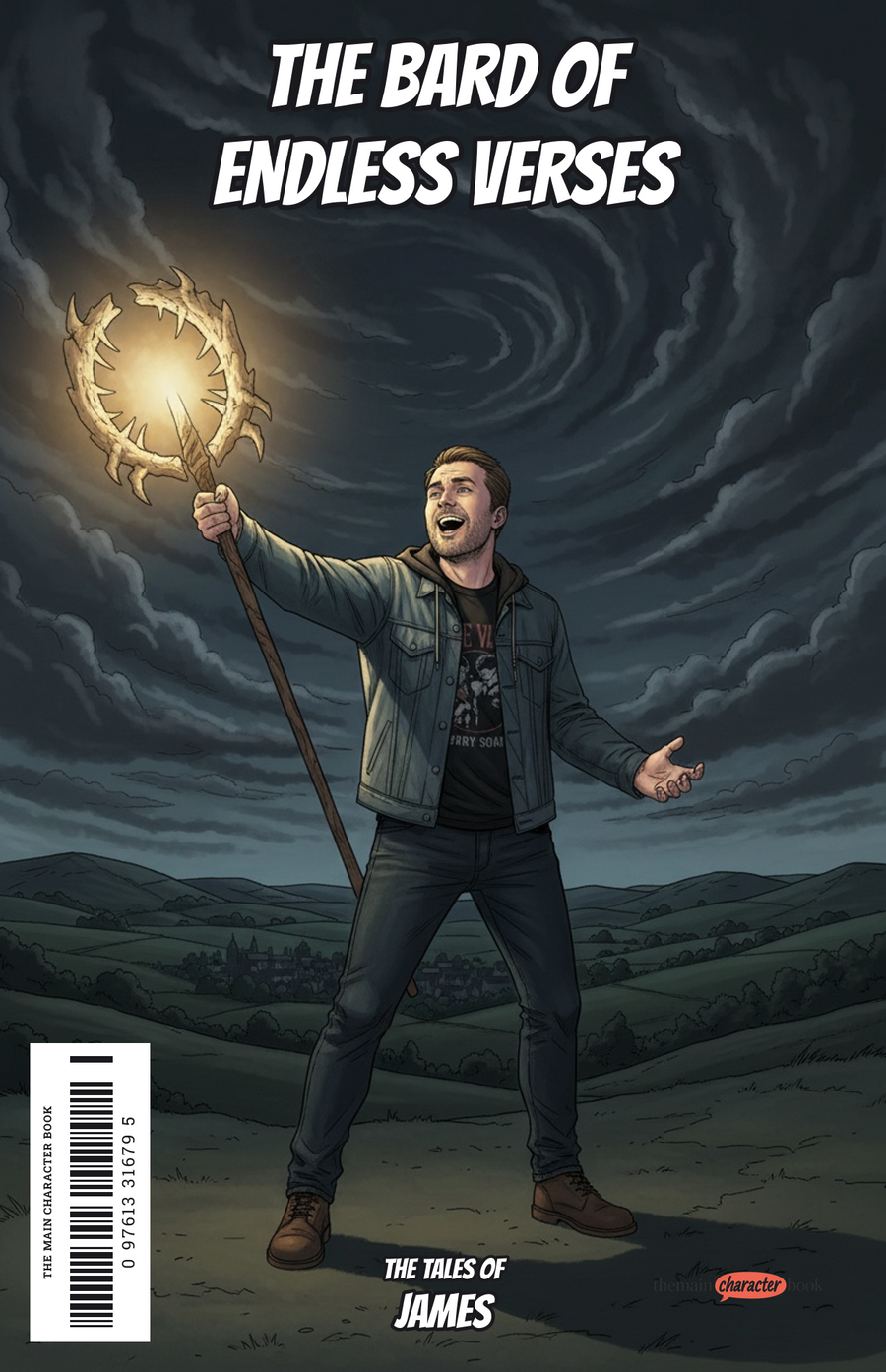 The Bard of Endless Verses — personalised front cover