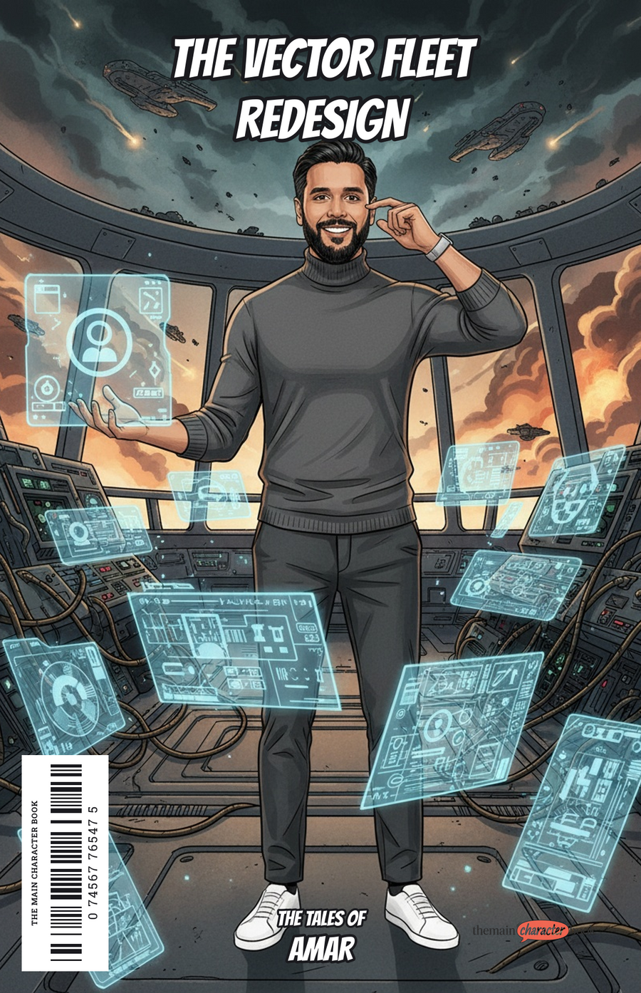 The Vector Fleet Redesign — personalised front cover