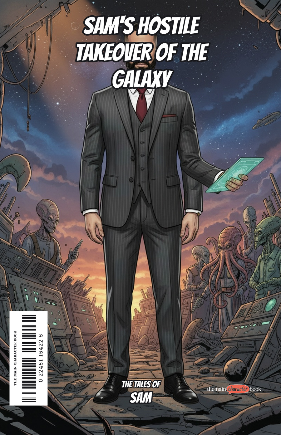 Sam's Hostile Takeover of the Galaxy — personalised front cover
