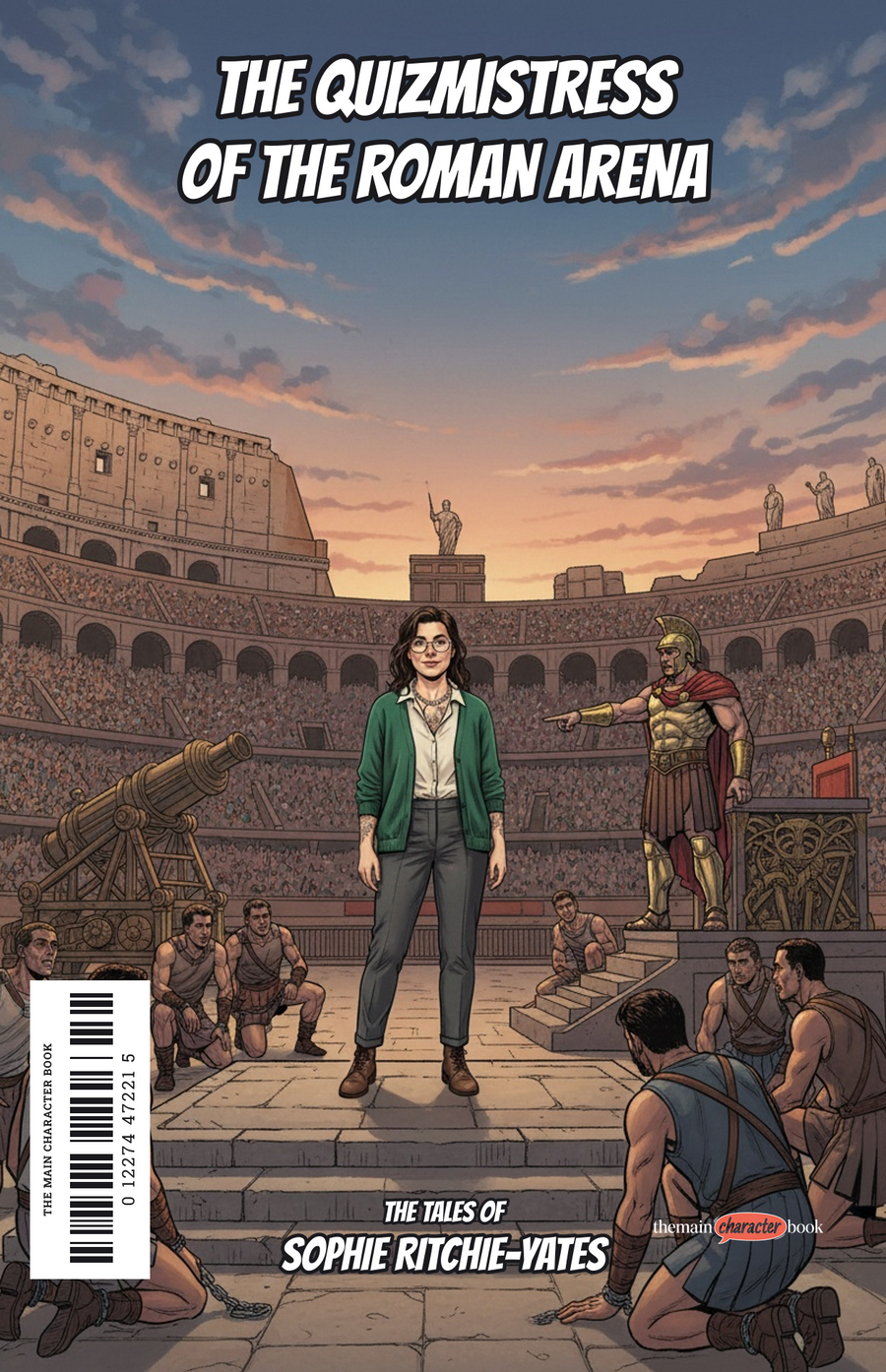 The Quizmistress of the Roman Arena — personalised front cover