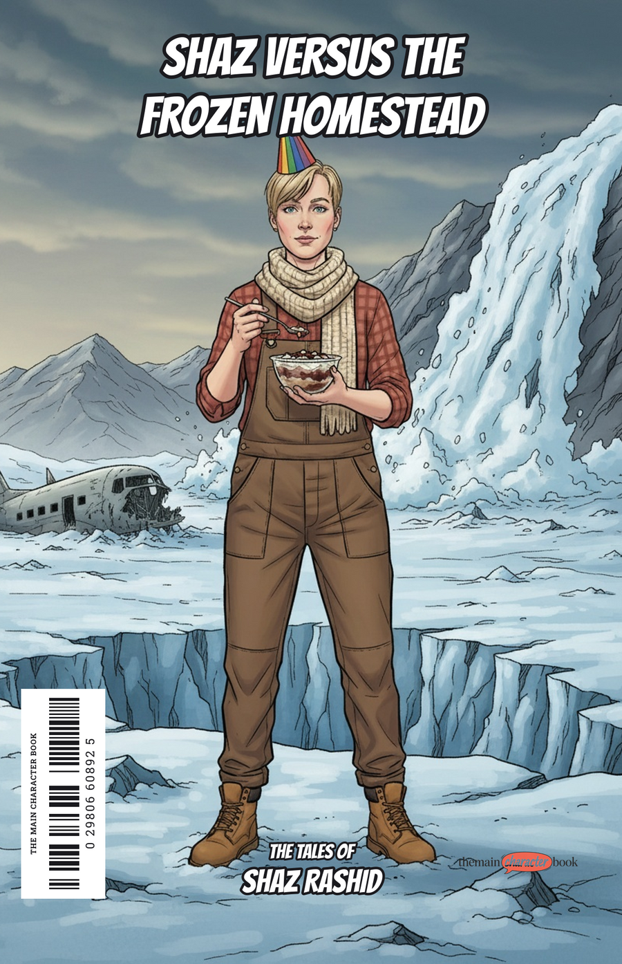 Shaz Versus the Frozen Homestead — personalised front cover