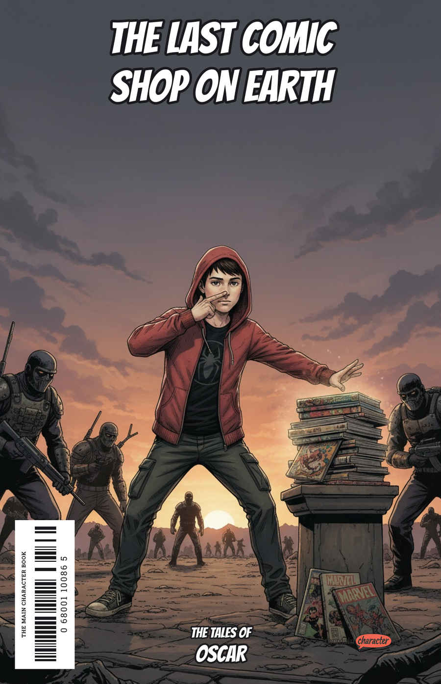 The Last Comic Shop on Earth — personalised front cover