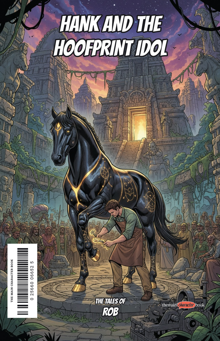 Hank and the Hoofprint Idol — personalised front cover