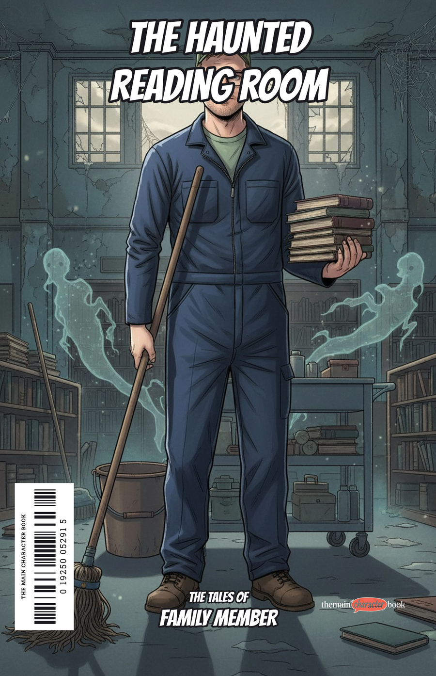 The Haunted Reading Room — personalised front cover