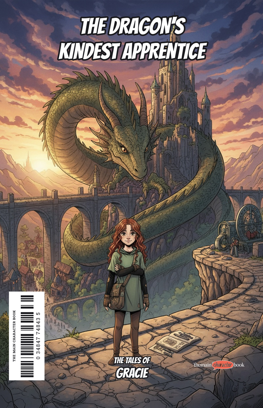 The Dragon's Kindest Apprentice — personalised front cover