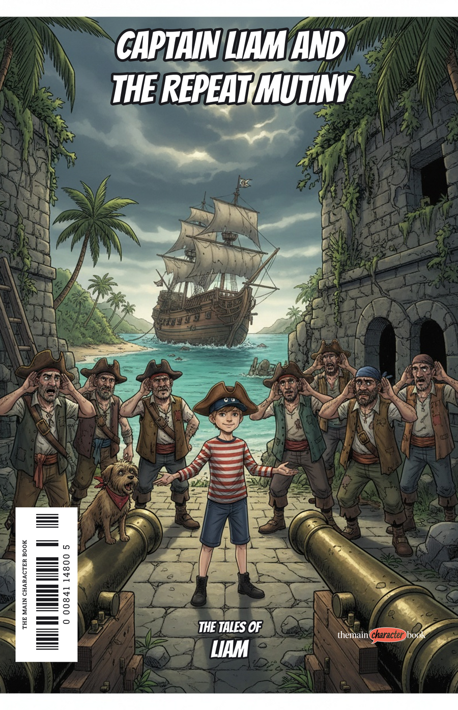 Captain Liam and the Repeat Mutiny — personalised front cover