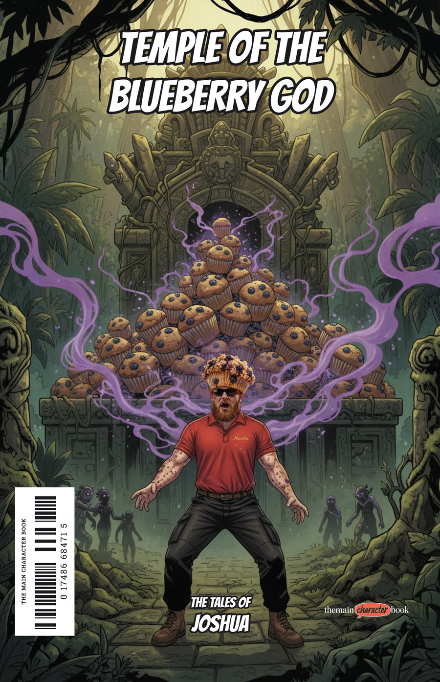 Temple of the Blueberry God — personalised front cover