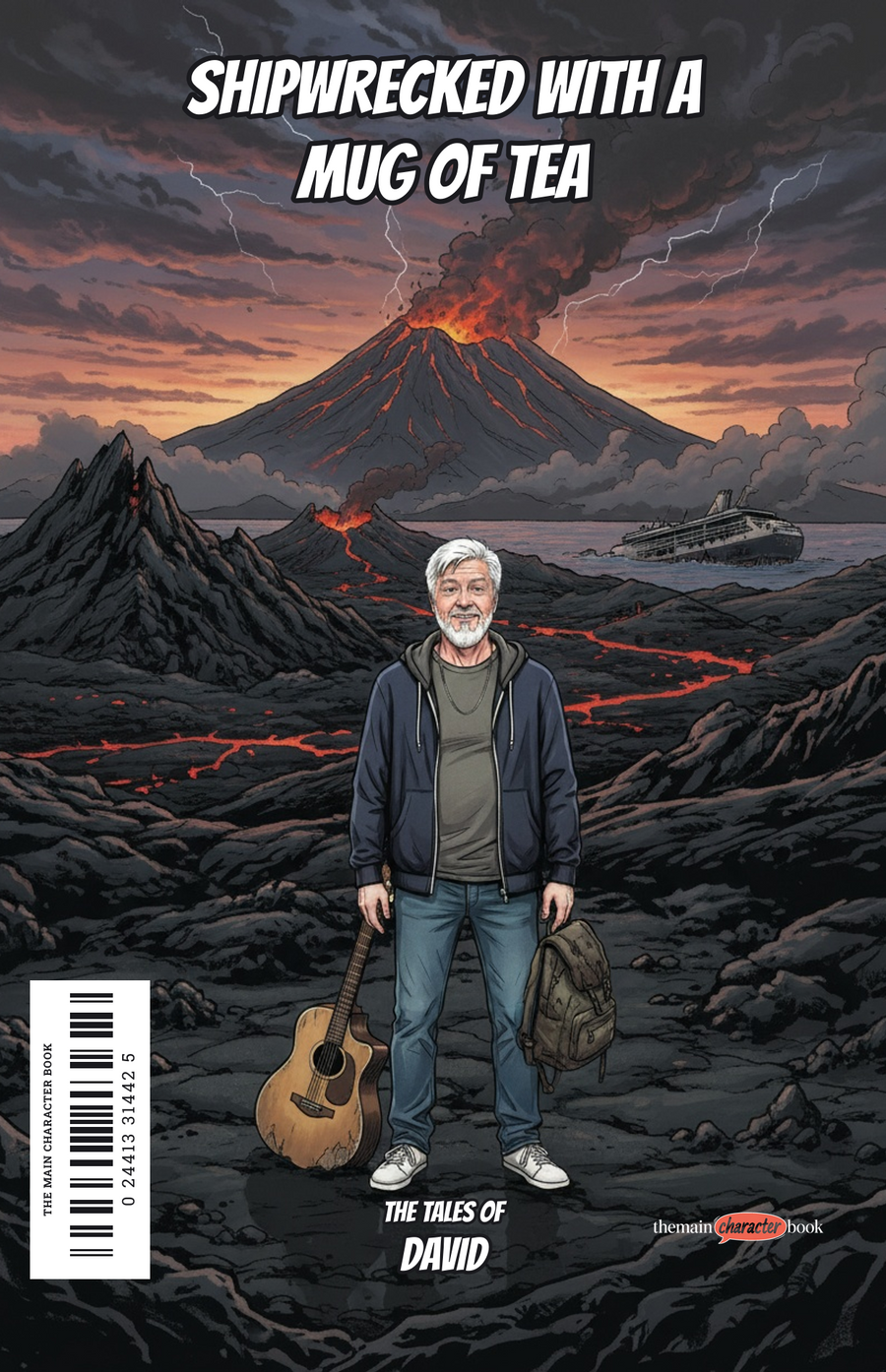 Shipwrecked with a Mug of Tea — personalised front cover