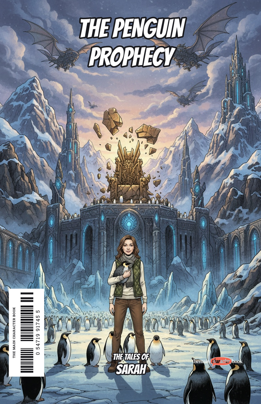 The Penguin Prophecy — personalised front cover