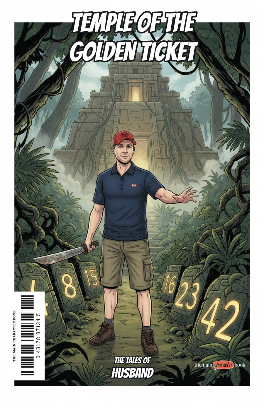 Temple of the Golden Ticket — personalised front cover