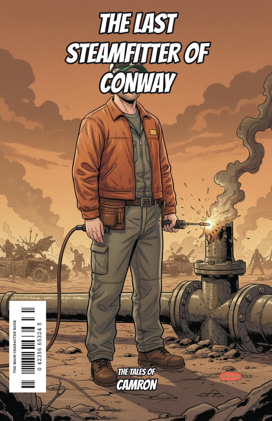 The Last Steamfitter of Conway — personalised front cover