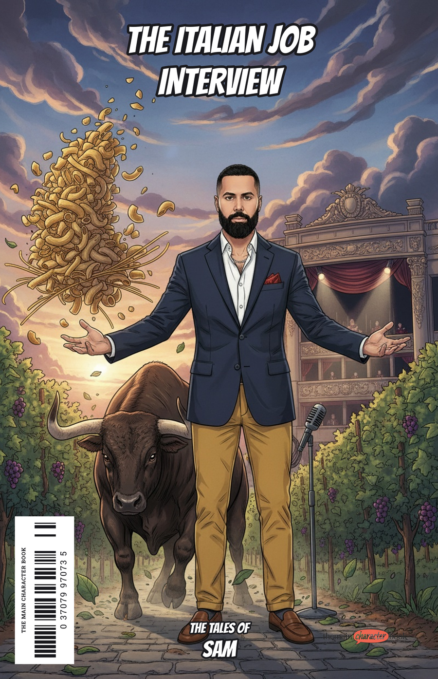 The Italian Job Interview — personalised front cover
