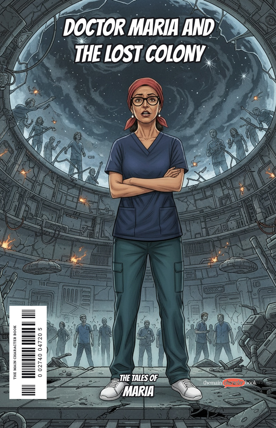 Doctor Maria and the Lost Colony — personalised front cover