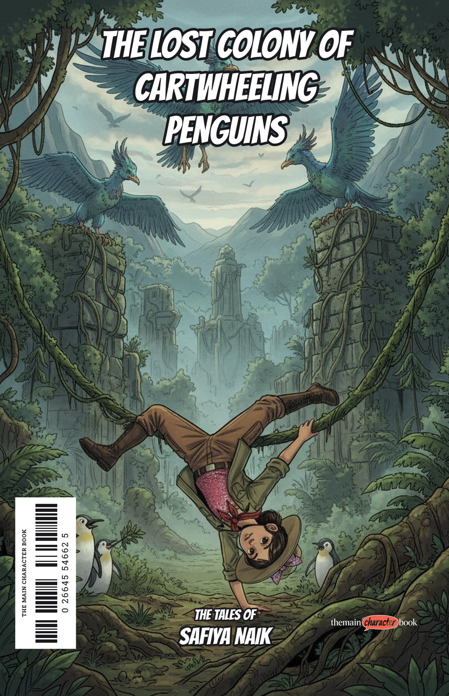 The Lost Colony of Cartwheeling Penguins — personalised front cover