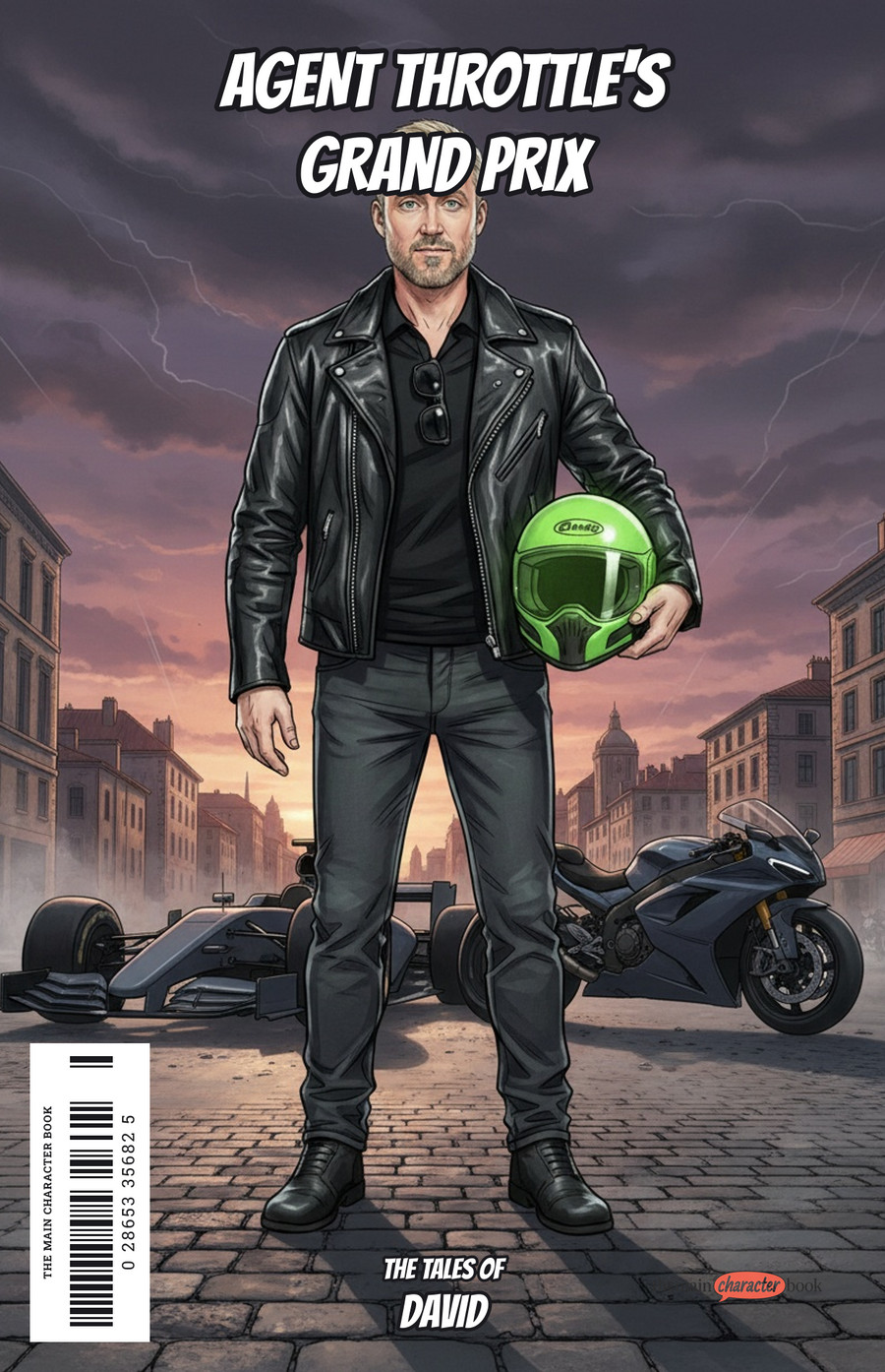 Agent Throttle's Grand Prix — personalised front cover