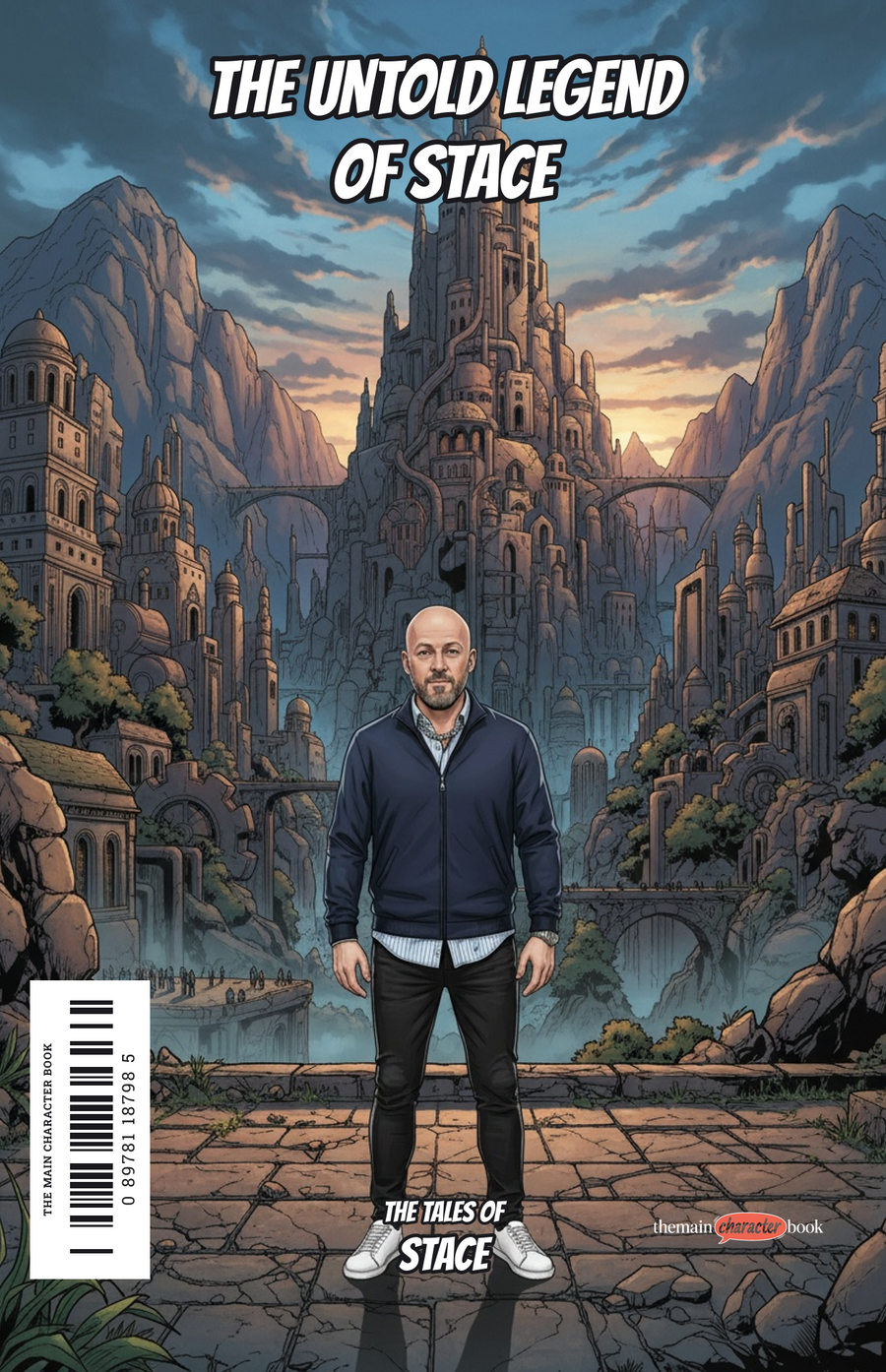 The Untold Legend of STace — personalised front cover