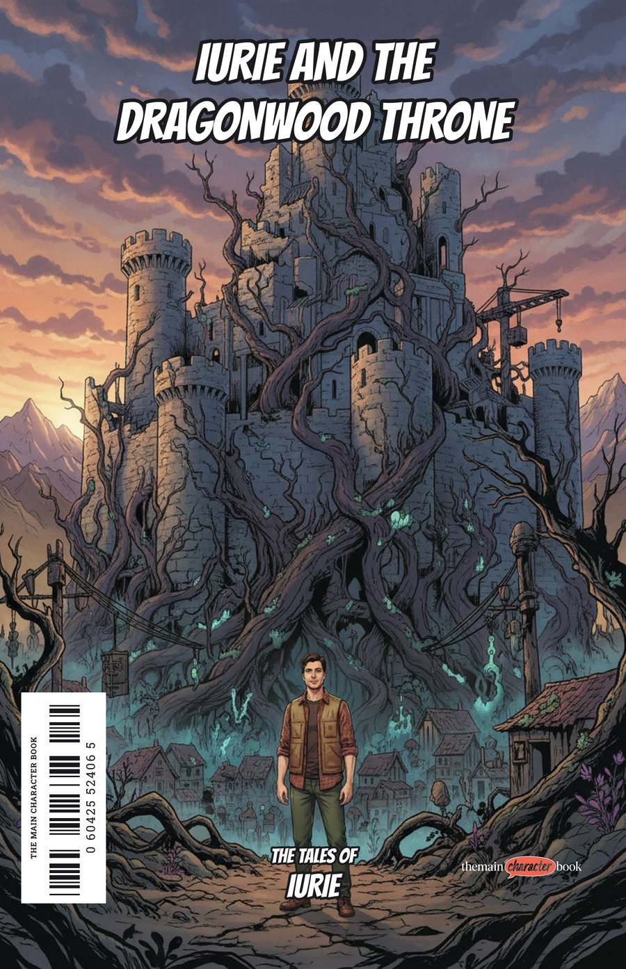 Iurie and the Dragonwood Throne — personalised front cover