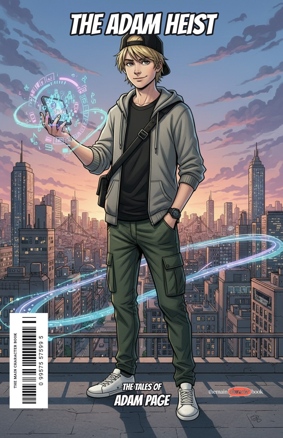 The Adam Heist — personalised front cover