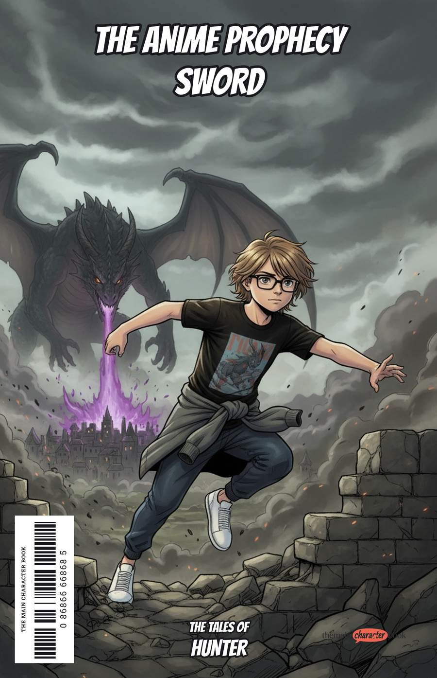 The Anime Prophecy Sword — personalised front cover