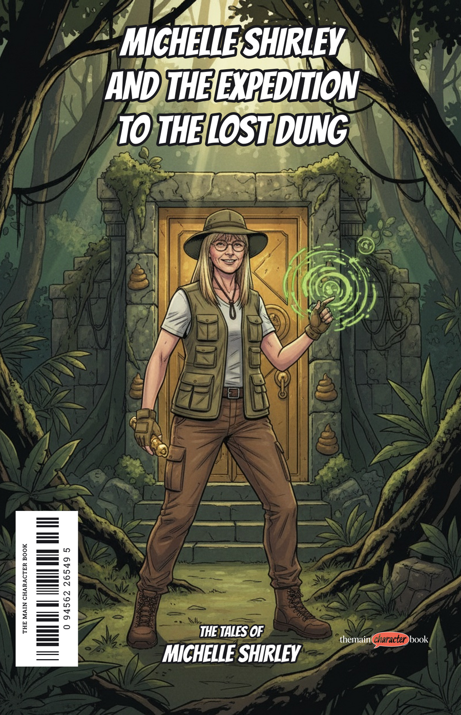Michelle Shirley and the Expedition to the Lost Dung Temple — personalised front cover