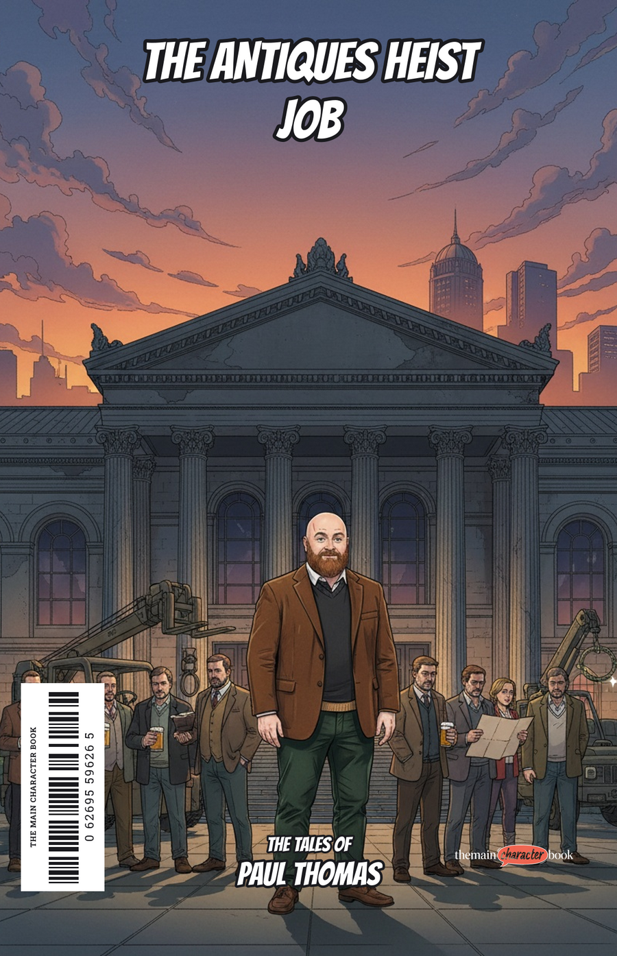 The Antiques Heist Job — personalised front cover