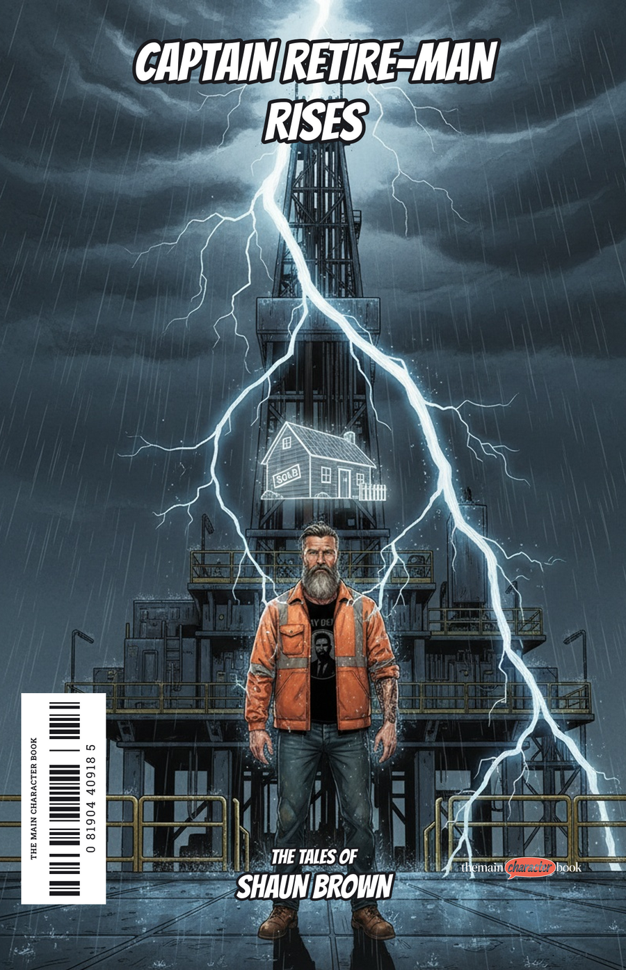 Captain Retire-Man Rises — personalised front cover