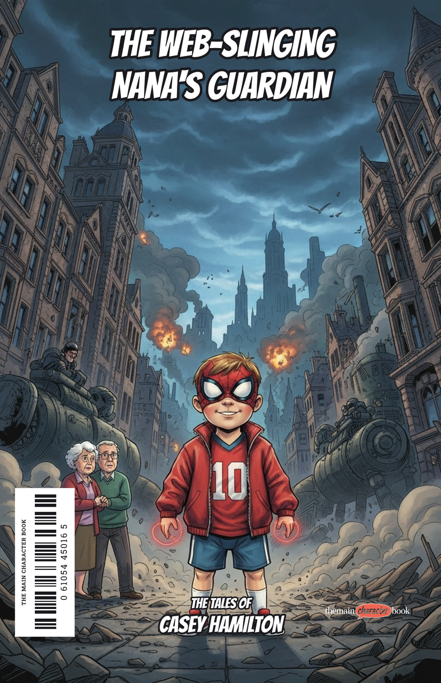The Web-Slinging Nana's Guardian — personalised front cover