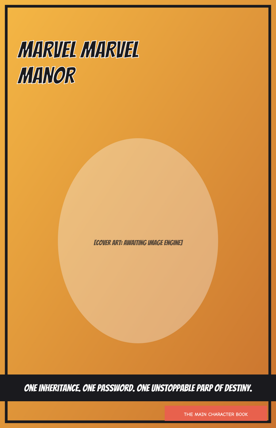 Marvel Marvel Manor — personalised front cover