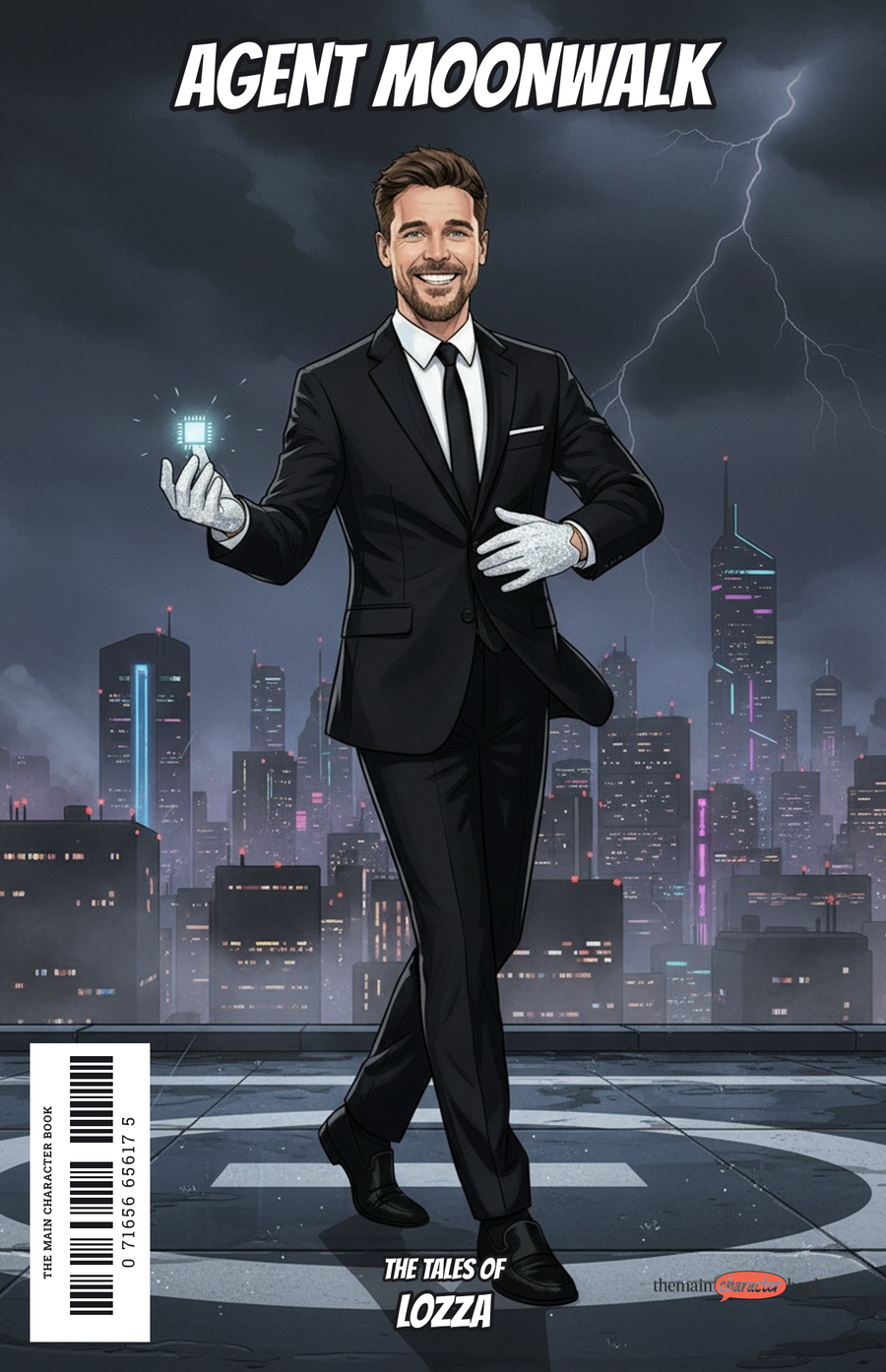 Agent Moonwalk — personalised front cover
