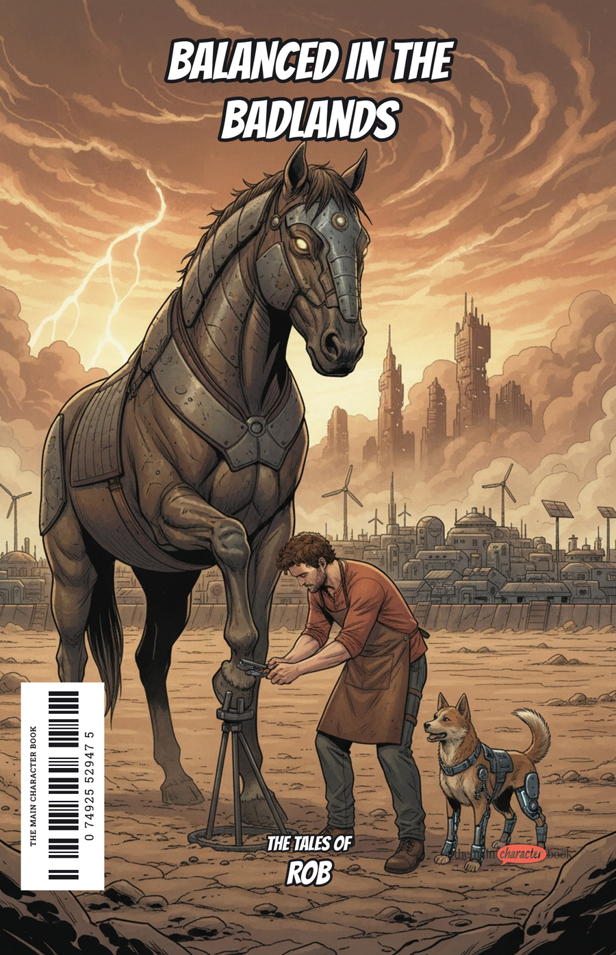 Balanced in the Badlands — personalised front cover