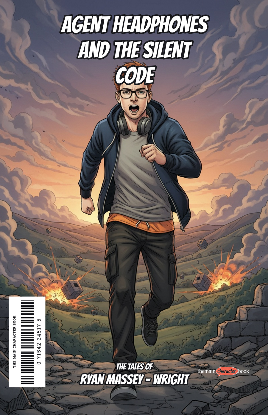 Agent Headphones and the Silent Code — personalised front cover