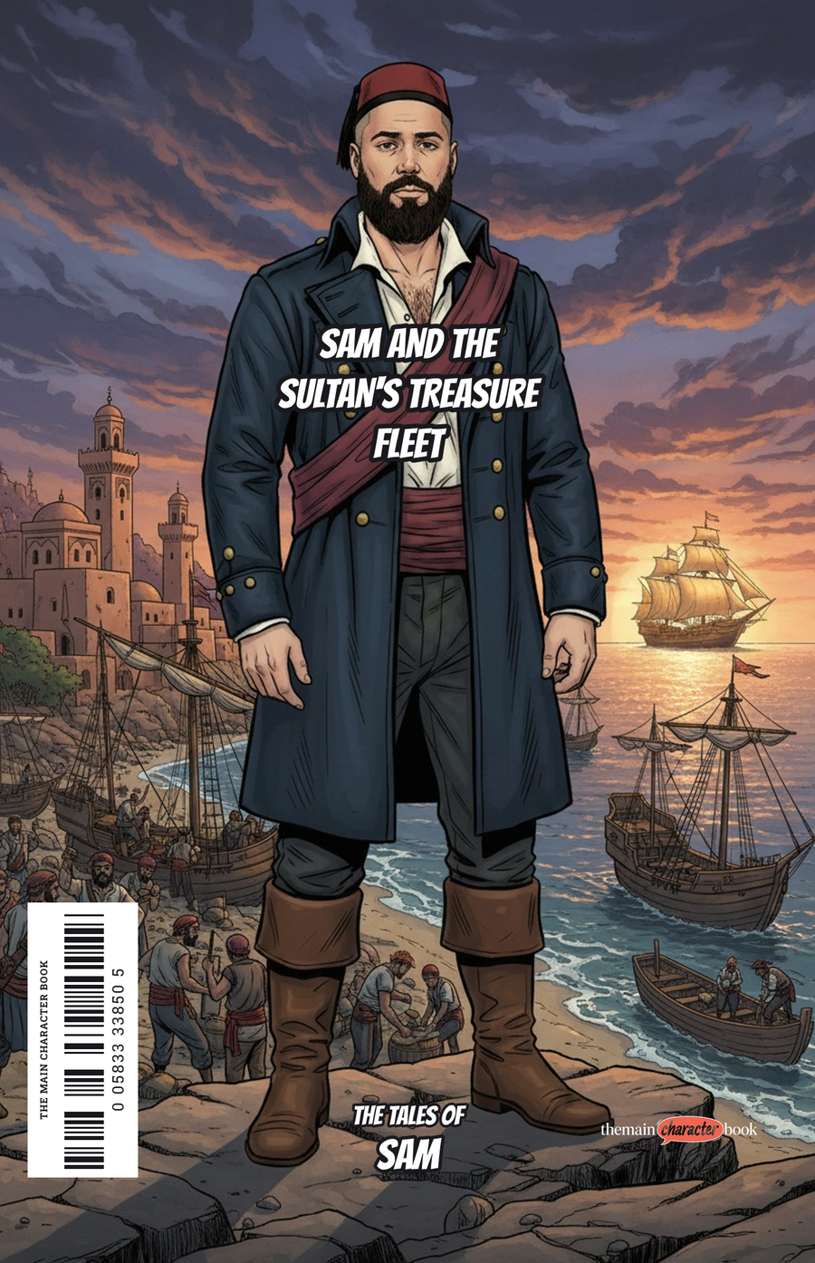 Sam and the Sultan's Treasure Fleet — personalised front cover