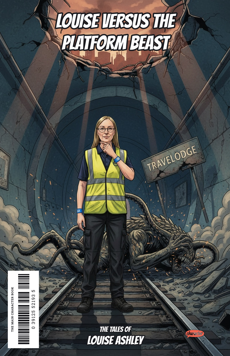 Louise Versus the Platform Beast — personalised front cover