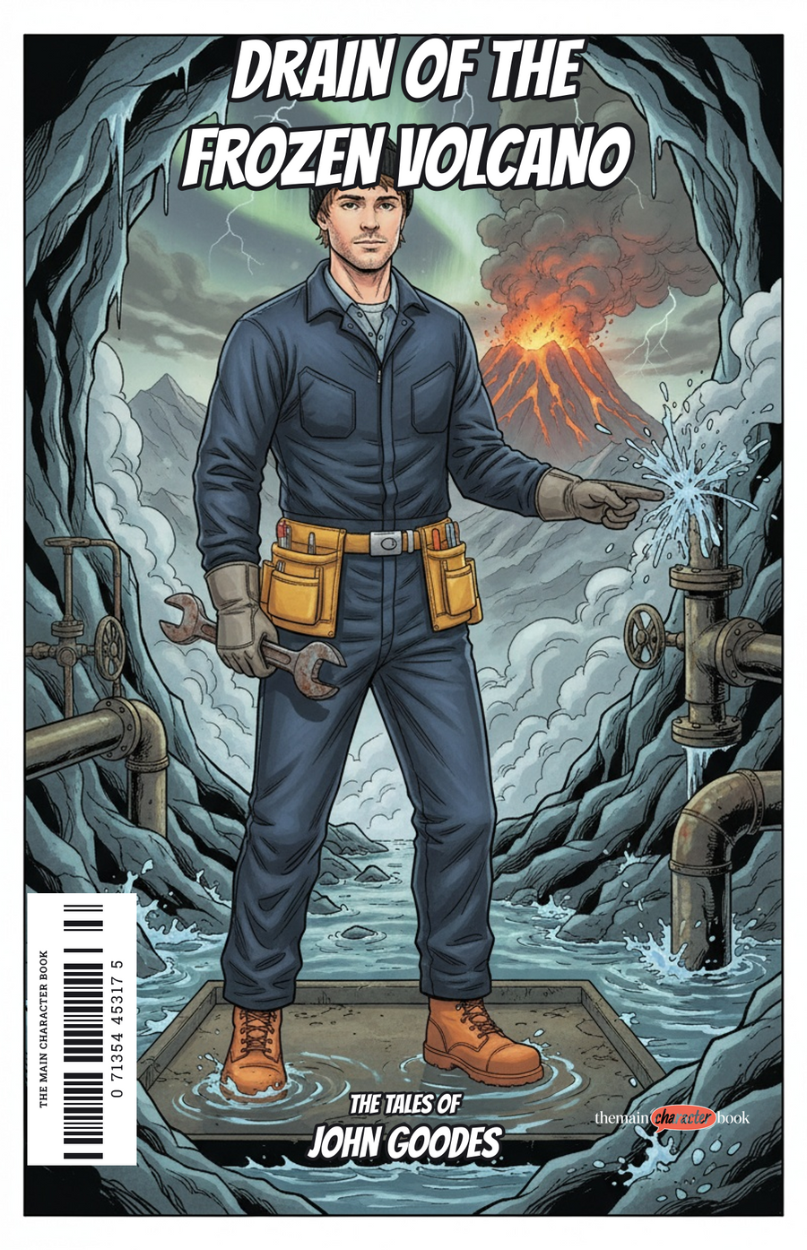Drain of the Frozen Volcano — personalised front cover